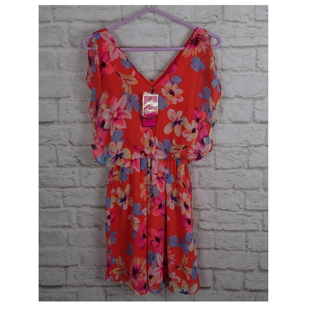 NWT Candie's Dress Floral Party Cocktail Prom S - Picture 2 of 13